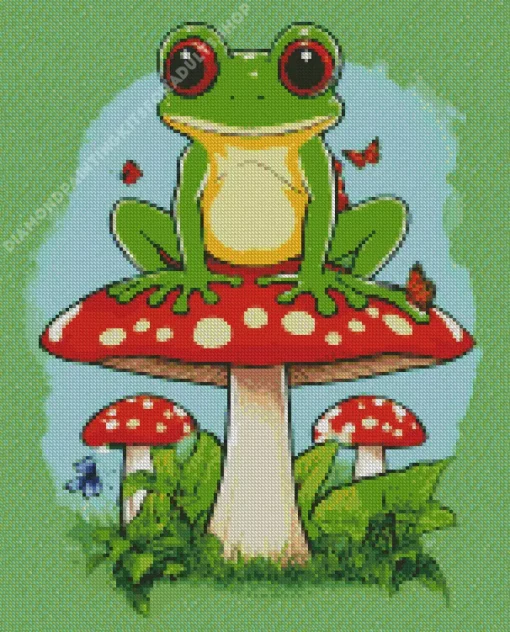 Cute Frog Art Diamond Painting