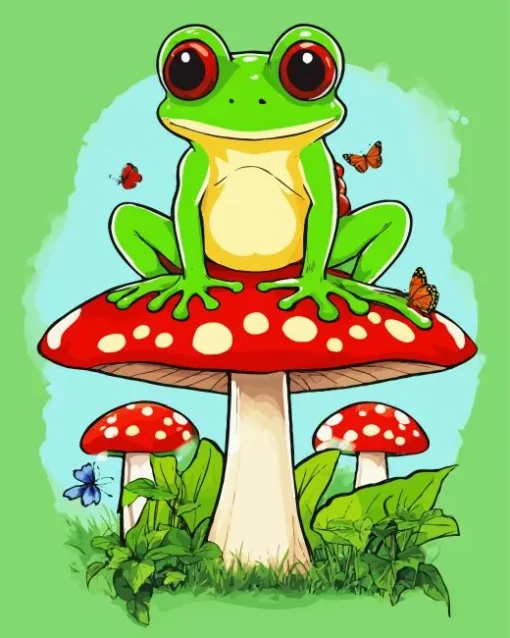 Cute Frog Art Diamond Painting