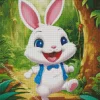 Cute Fun Rabbit Art Diamond Painting