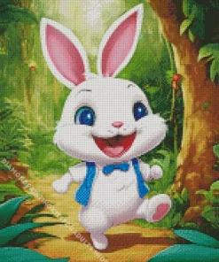 Cute Fun Rabbit Art Diamond Painting