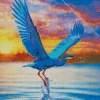 Everglades Blue Heron Bird Diamond Painting