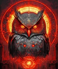 Evil Owl Diamond Painting