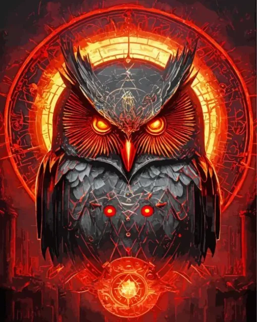 Evil Owl Diamond Painting