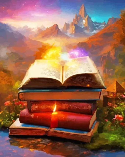 Fantasy Book Diamond Painting