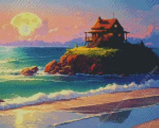 Fantasy Island Art Diamond Painting