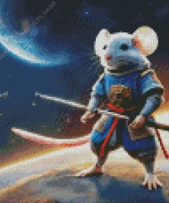 Fantasy Mouse Warrior Diamond Painting