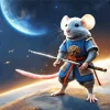 Fantasy Mouse Warrior Diamond Painting