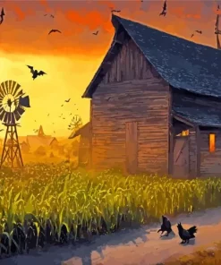 Farm Windmill Diamond Painting