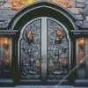 Front Black Door Diamond Painting