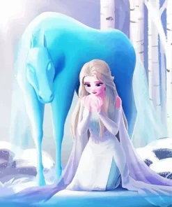 Frozen Elsa And Nokk Diamond Painting