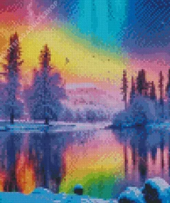 Frozen Lake Art Diamond Painting