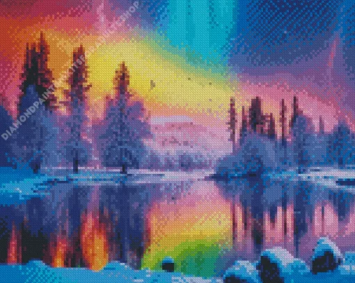 Frozen Lake Art Diamond Painting