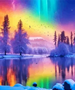 Frozen Lake Art Diamond Painting