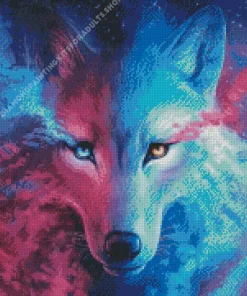 Galactic Wolf Art Diamond Painting