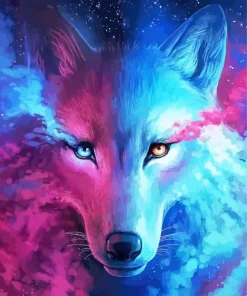 Galactic Wolf Art Diamond Painting