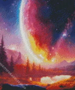 Galaxy Landscape Diamond Painting