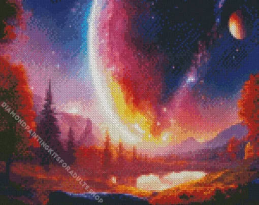 Galaxy Landscape Diamond Painting