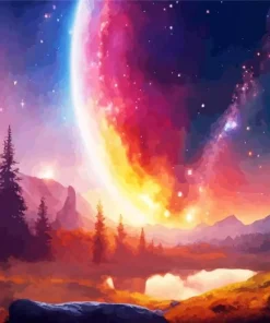 Galaxy Landscape Diamond Painting