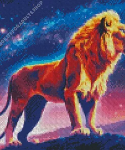 Galaxy Lion Diamond Painting