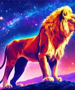 Galaxy Lion Diamond Painting