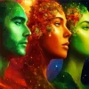 Galaxy People Art Diamond Painting