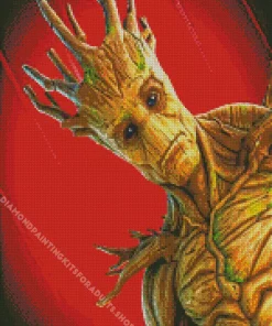 Groot In Fortnite Diamond Painting