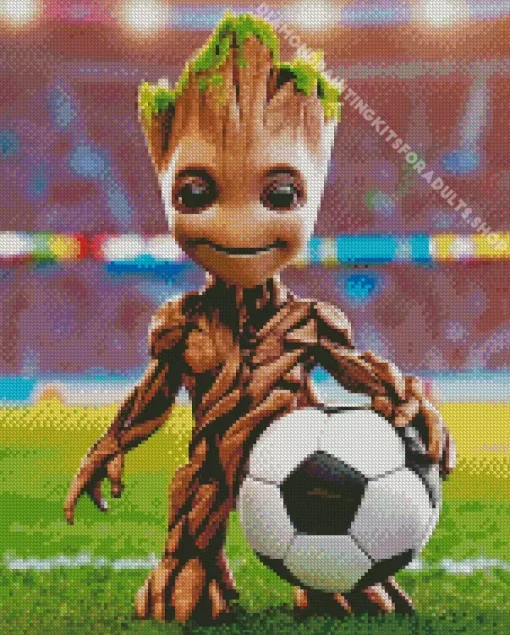 Groot Soccer Diamond Painting