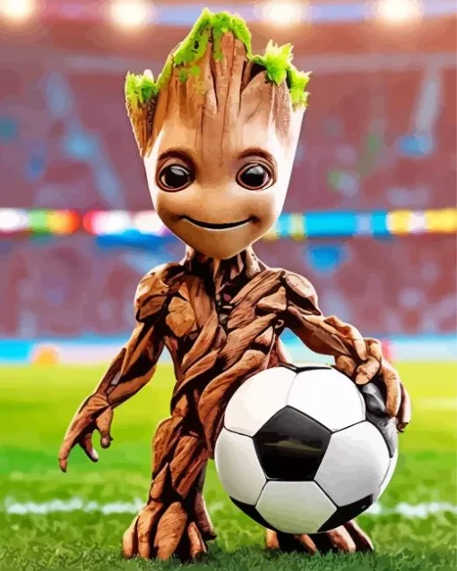 Groot Soccer Diamond Painting