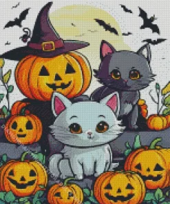 Halloween Fun Animals Diamond Painting