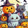 Halloween Fun Animals Diamond Painting