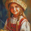 Little Farm Girl Diamond Painting