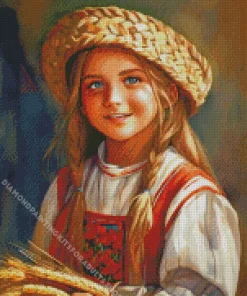 Little Farm Girl Diamond Painting