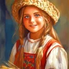 Little Farm Girl Diamond Painting