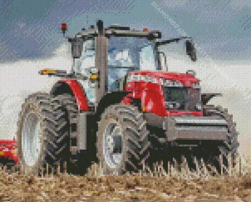 Massey Tractor Diamond Painting