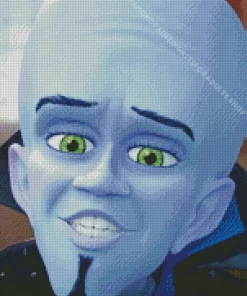 Megamind Face Diamond Painting