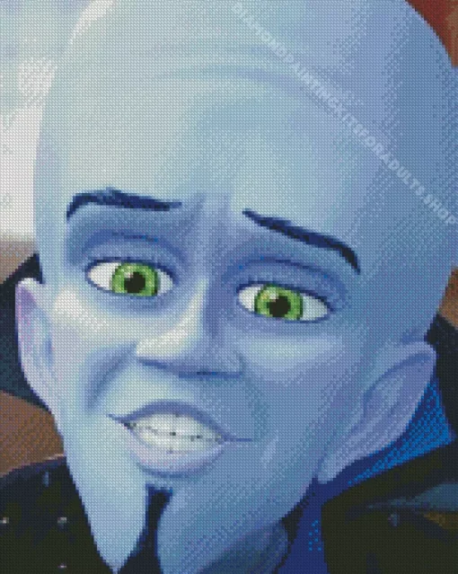 Megamind Face Diamond Painting