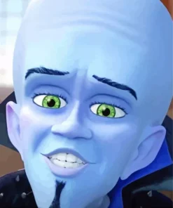 Megamind Face Diamond Painting