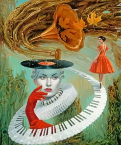 Michael Cheval Sounding Silence Diamond Painting