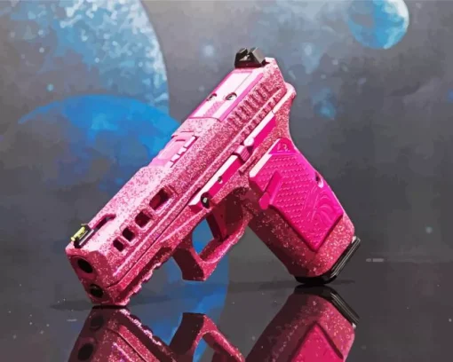 Pink Gun Diamond Painting