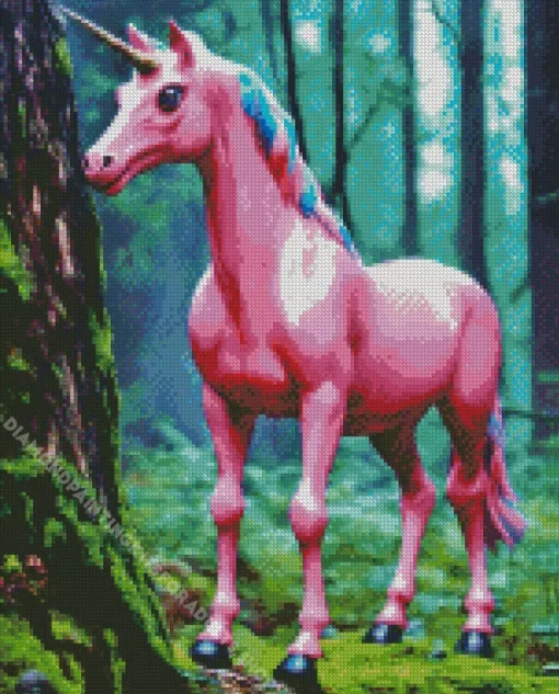 Pink Unicorn Diamond Painting