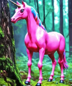 Pink Unicorn Diamond Painting