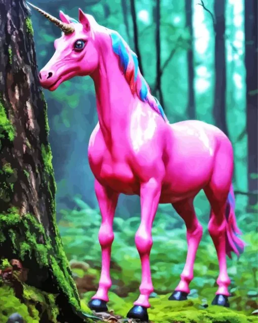 Pink Unicorn Diamond Painting