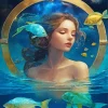 Pisces Girl Diamond Painting