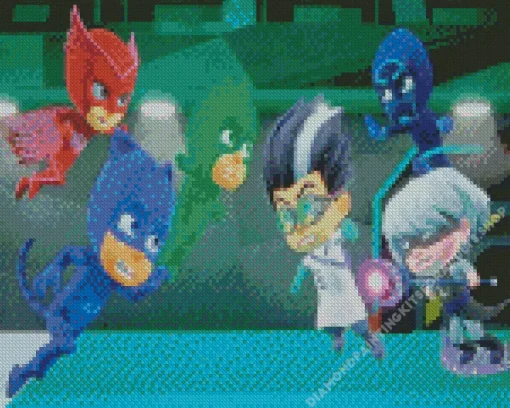 Pj Masks Animation Diamond Painting