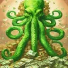 Rich Green Kraken Diamond Painting