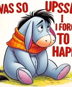 Sad Eeyore Quote Diamond Painting