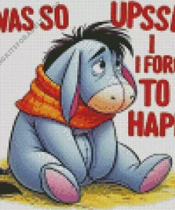 Sad Eeyore Quote Diamond Painting