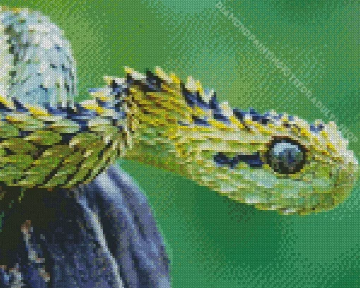 Snake With Feathers Diamond Painting