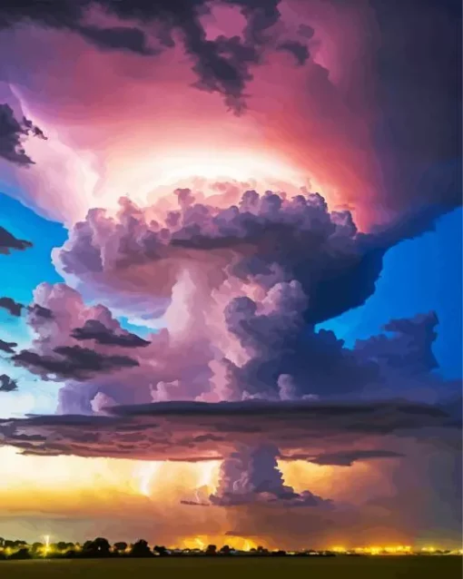 Stormy Clouds Diamond Painting