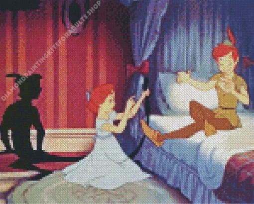 Wendy And Peter Pan Diamond Painting